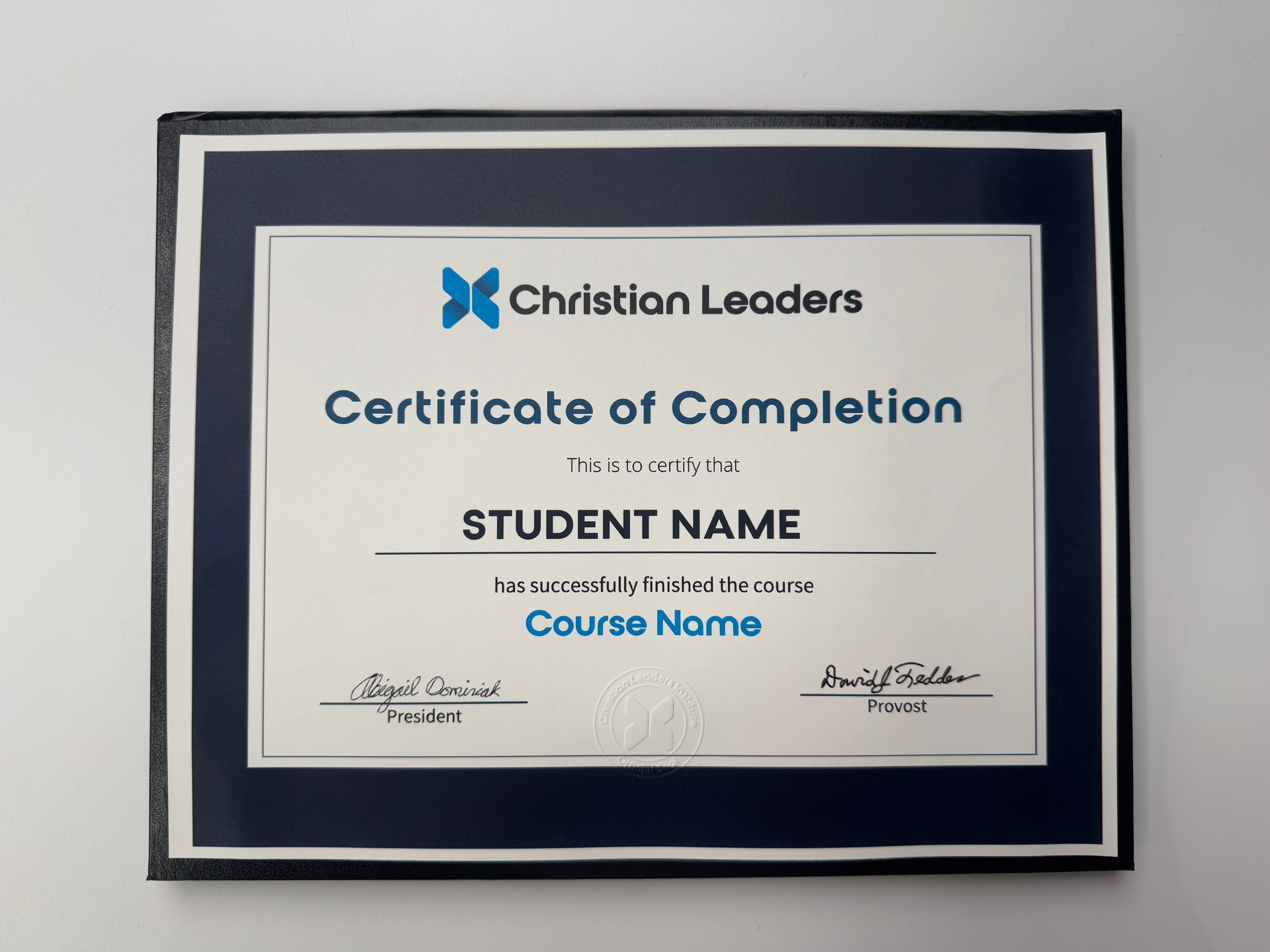 Course Completion Certificate