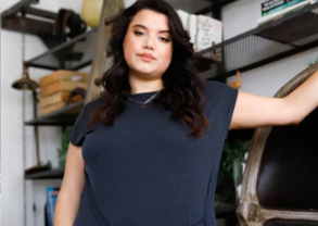 Plus black ribbed wrap midi dress with lace-tie detail