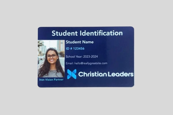 Christian Leaders student ID card front view